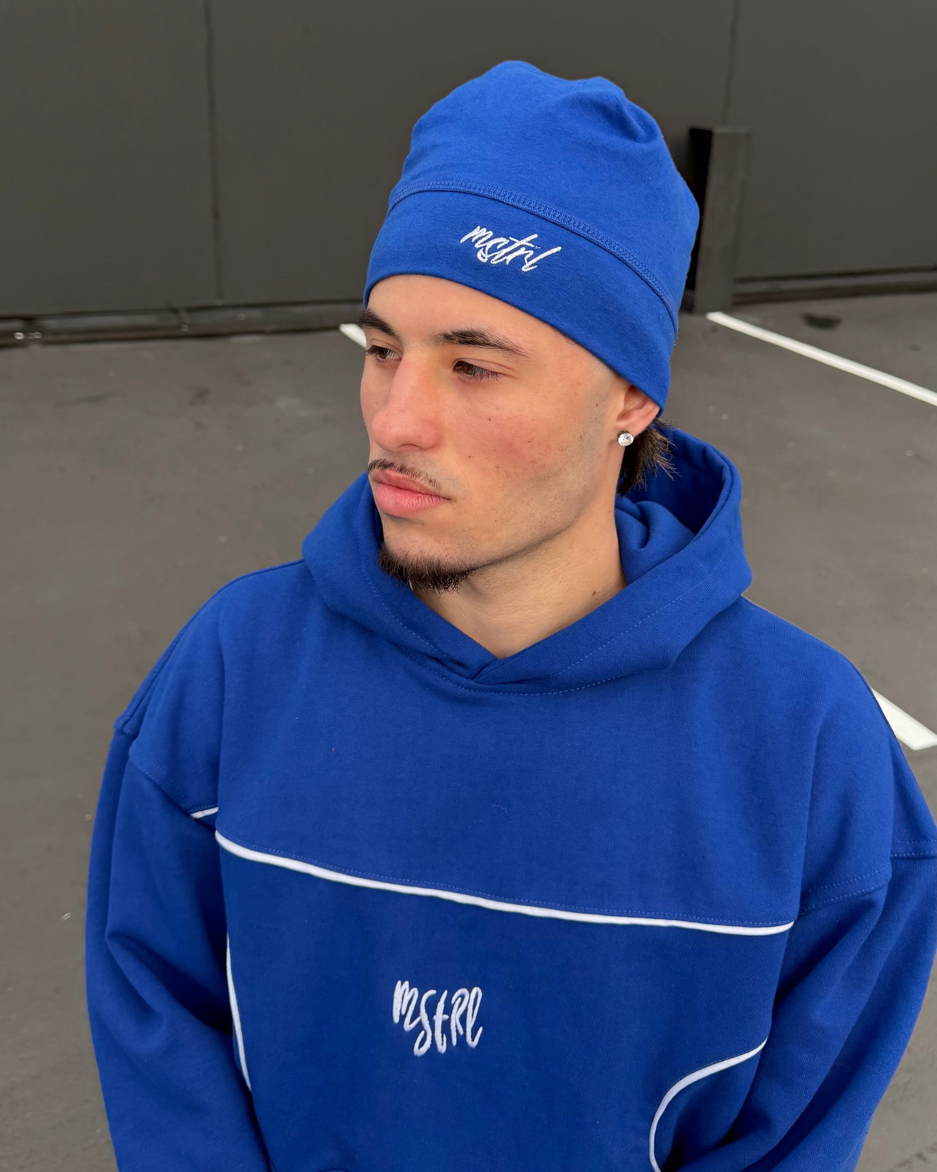 BLUE SKULL CAP