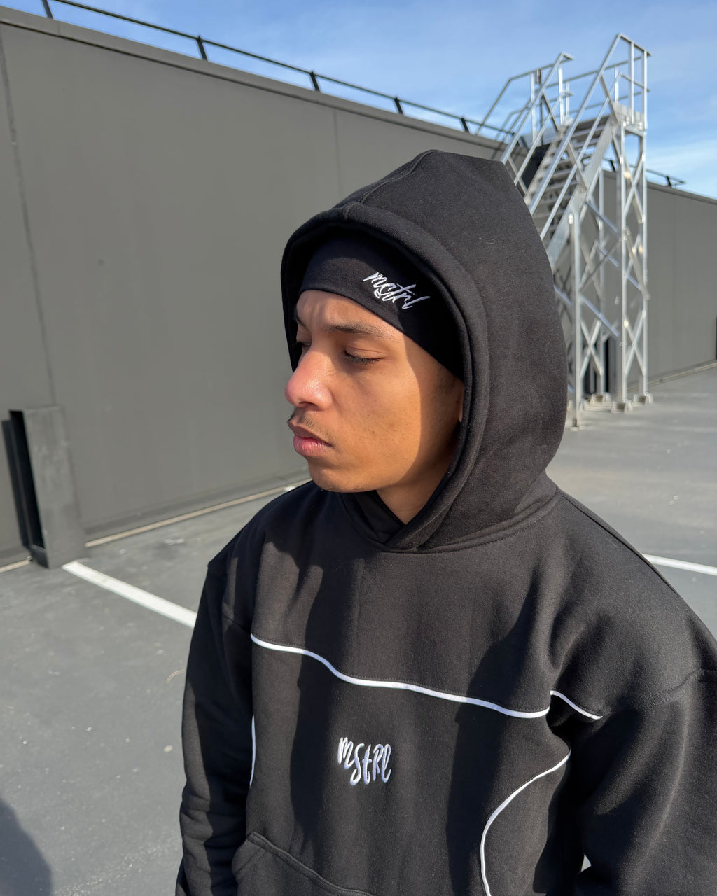 BLACK SKULL CAP
